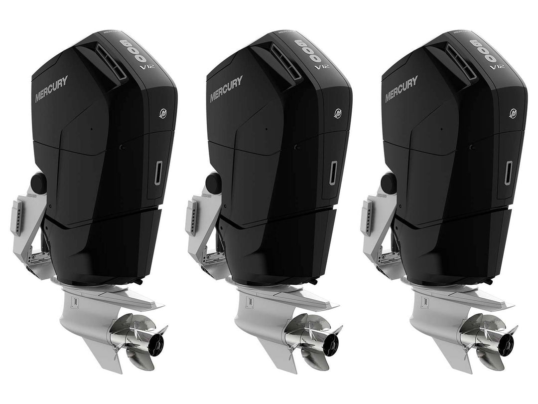 Triple Mercury 600 HP V600 XL V12 Verado