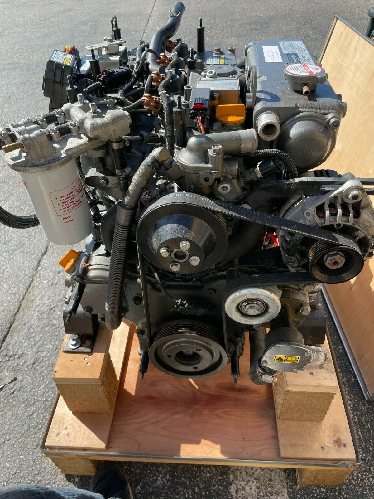 Yanmar 4jh57 Diesel Main Engine 1500hr of runtime on the engine