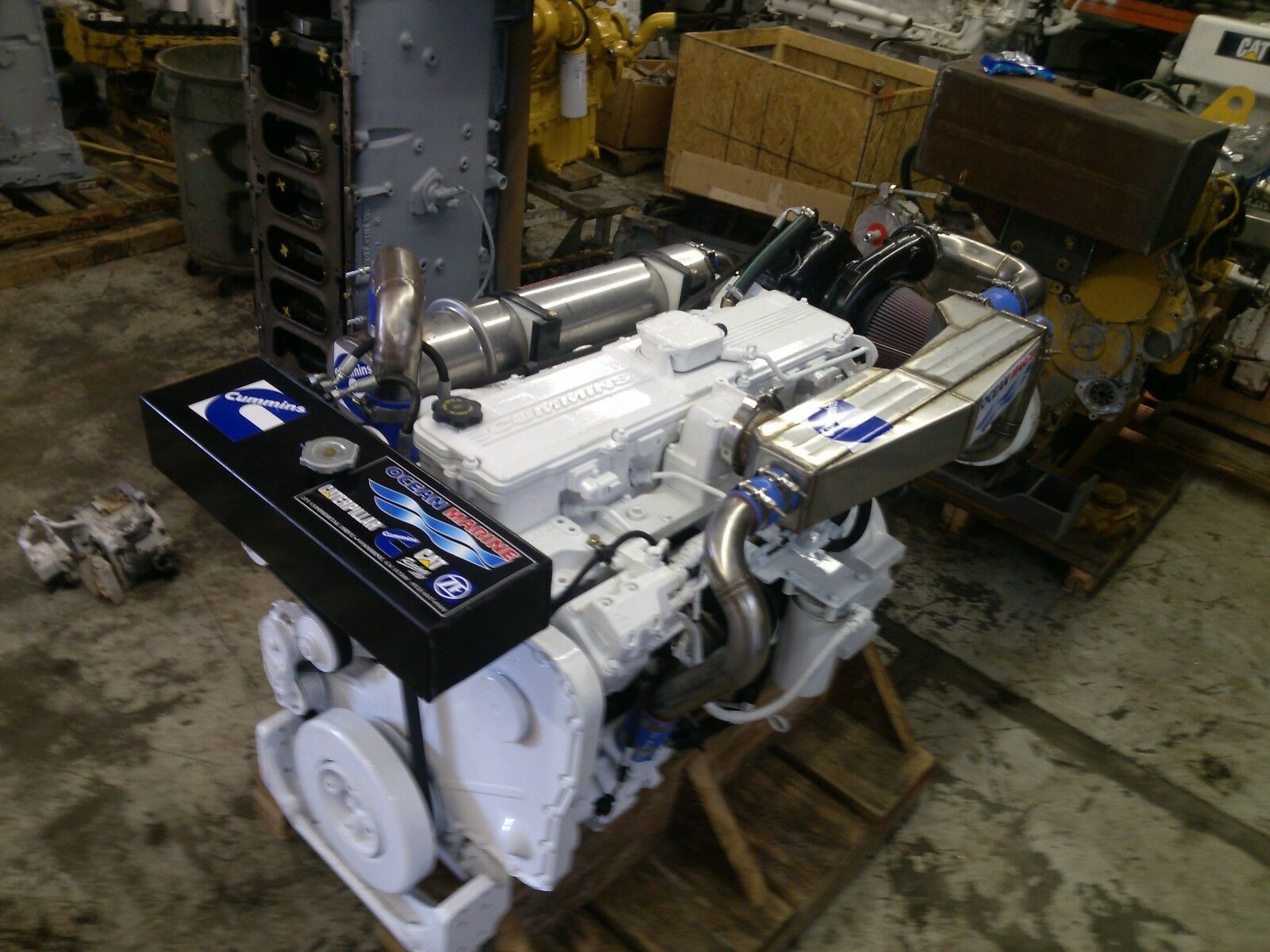 Cummins QSC 550Hp marine engines with ZF 280-A 1.7 or 2.0:1 gears